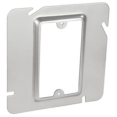 Southwire Device Ring, 1 Gang, Galvanized Steel, Square Box Type 72C62